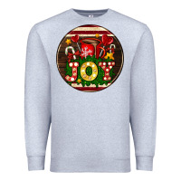 Heather Grey Christmas joy and hot chocolate Premium Sweatshirt - AdoDesignShop