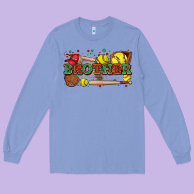 Brother Softball Long Sleeve Tee Designed By Zillion Design Studio