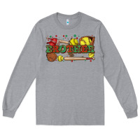 Heather Grey brother softball Long Sleeve Tee - Zillion Design Studio