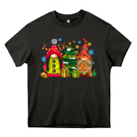 Asphalt gnome Christmas Heavy Core Tee - CowhideDigitalArt
