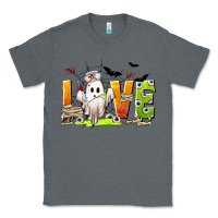 Charcoal Heather Love Nurse Halloween Classic Tee - texasbilliewilder