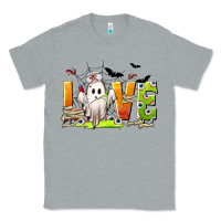 Heather Grey Love Nurse Halloween Classic Tee - texasbilliewilder