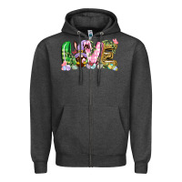 Charcoal Heather Love Easter gnome Easter Day Zipper Hoodie - CowGirlArtShop