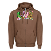 Chestnut Love Easter gnome Easter Day Zipper Hoodie - CowGirlArtShop