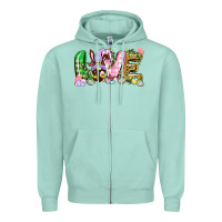 Love Easter Gnome Easter Day Zipper Hoodie | Teevron