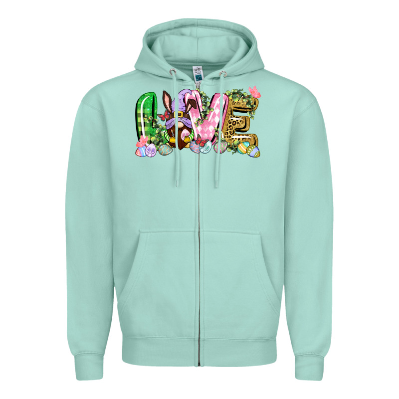Love Easter Gnome Easter Day Zipper Hoodie by CowGirlArtShop | Teevron