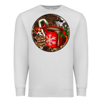 Dove Grey Christmas hot chocolate and chocolate Premium Sweatshirt - AdoDesignShop