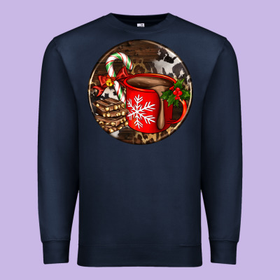 Christmas Hot Chocolate And Chocolate Premium Sweatshirt Designed By Adodesignshop