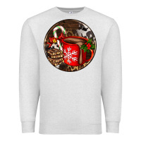Oatmeal Heather Christmas hot chocolate and chocolate Premium Sweatshirt - AdoDesignShop