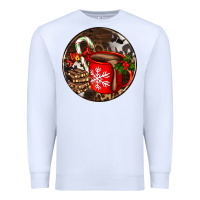 White Christmas hot chocolate and chocolate Premium Sweatshirt - AdoDesignShop