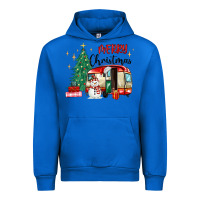 Cobalt merry christmas camper Urban Hoodie - MaliasSmallBusiness