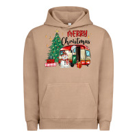 Pigment Burro merry christmas camper Urban Hoodie - MaliasSmallBusiness