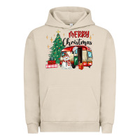Pigment French Oak merry christmas camper Urban Hoodie - MaliasSmallBusiness