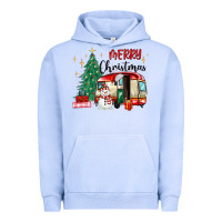 Pigment Grape Ice merry christmas camper Urban Hoodie - MaliasSmallBusiness