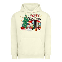 Pigment Pistachio merry christmas camper Urban Hoodie - MaliasSmallBusiness