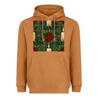 Meerkat christmas candle and ornaments seamless pattern Heavyweight Hoodie - BundleAndBundleShop