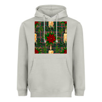 Moon Dust christmas candle and ornaments seamless pattern Heavyweight Hoodie - BundleAndBundleShop
