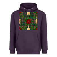Plum christmas candle and ornaments seamless pattern Heavyweight Hoodie - BundleAndBundleShop