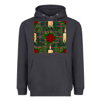 Smoke christmas candle and ornaments seamless pattern Heavyweight Hoodie - BundleAndBundleShop