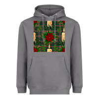 Storm christmas candle and ornaments seamless pattern Heavyweight Hoodie - BundleAndBundleShop