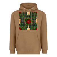 Toasted Coconut christmas candle and ornaments seamless pattern Heavyweight Hoodie - BundleAndBundleShop
