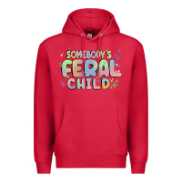 Cardinal somebody's feral child Premium Hoodie - MaliasSmallBusiness