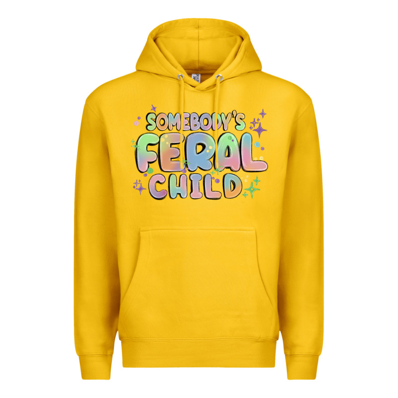 Somebody's Feral Child Premium Hoodie by MaliasSmallBusiness | Teevron