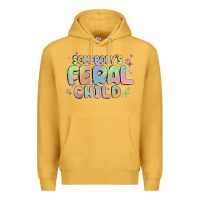 Mustard somebody's feral child Premium Hoodie - MaliasSmallBusiness