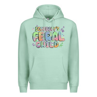 Seafoam somebody's feral child Premium Hoodie - MaliasSmallBusiness