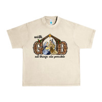 Sandshell With God All Things Are Possible Urban Heavy Tee - RanaPortraitStore