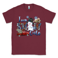 Burgundy I am Snow Cute Classic Tee - FaDigitalArtStudio