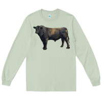Matcha black angus bull Long Sleeve Tee - RanaPortraitStore