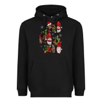 Black ho ho ho gnome Heavyweight Hoodie - JahusDesignShop