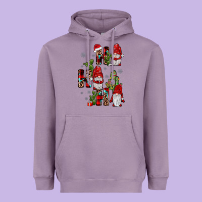 Ho Ho Ho Gnome Heavyweight Hoodie Designed By Jahusdesignshop