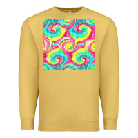 Antique Gold Tie Dye Seamless Pattern Premium Sweatshirt - BundleAndBundleShop