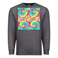 Charcoal Heather Tie Dye Seamless Pattern Premium Sweatshirt - BundleAndBundleShop