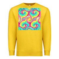 Lemon Tie Dye Seamless Pattern Premium Sweatshirt - BundleAndBundleShop