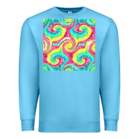 Ocean Blue Tie Dye Seamless Pattern Premium Sweatshirt - BundleAndBundleShop