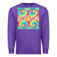 Purple Tie Dye Seamless Pattern Premium Sweatshirt - BundleAndBundleShop