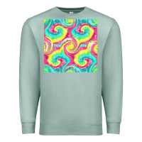 Seafoam Tie Dye Seamless Pattern Premium Sweatshirt - BundleAndBundleShop