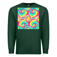 Sports Green Tie Dye Seamless Pattern Premium Sweatshirt - BundleAndBundleShop