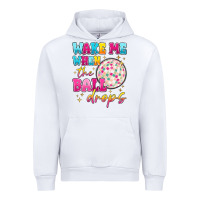 White wake me when the ball drops Urban Hoodie - MaliasSmallBusiness