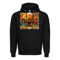 Black western gnomies Zipper Hoodie - FaDigitalArtStudio