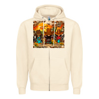 Sandshell western gnomies Zipper Hoodie - FaDigitalArtStudio