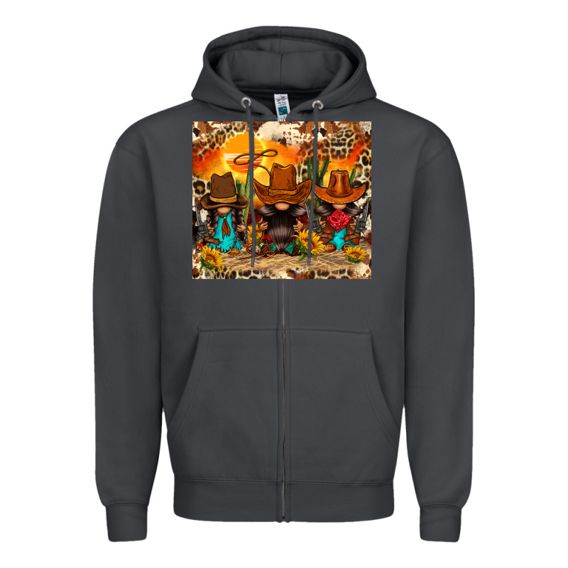 Western Gnomies Zipper Hoodie by FaDigitalArtStudio | Teevron