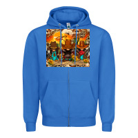 True Royal western gnomies Zipper Hoodie - FaDigitalArtStudio