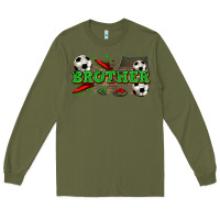 Army Green brother soccer Long Sleeve Tee - Zillion Design Studio