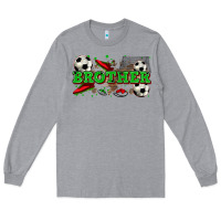 Heather Grey brother soccer Long Sleeve Tee - Zillion Design Studio