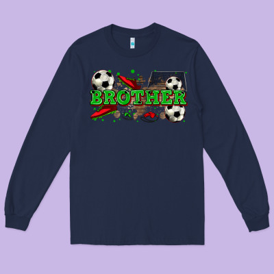 Brother Soccer Long Sleeve Tee Designed By Zillion Design Studio