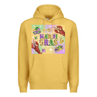 Antique Gold mardi gras Premium Hoodie - MaliasSmallBusiness
